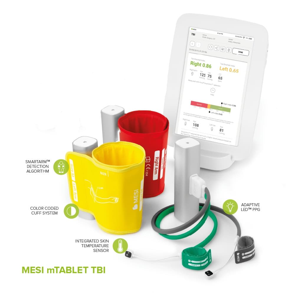 MESI mTABLET TBI (Toe-Brachial Index)