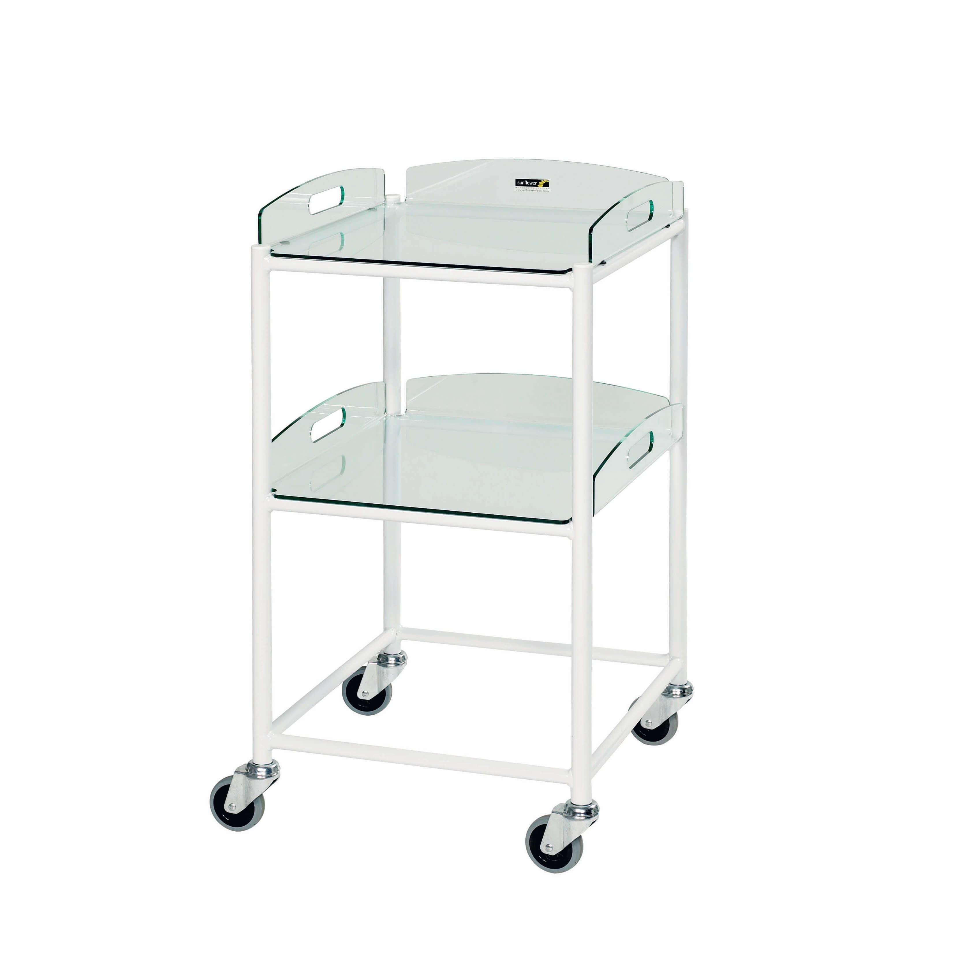Dressing Trolley – Glass Effect Safety Trays