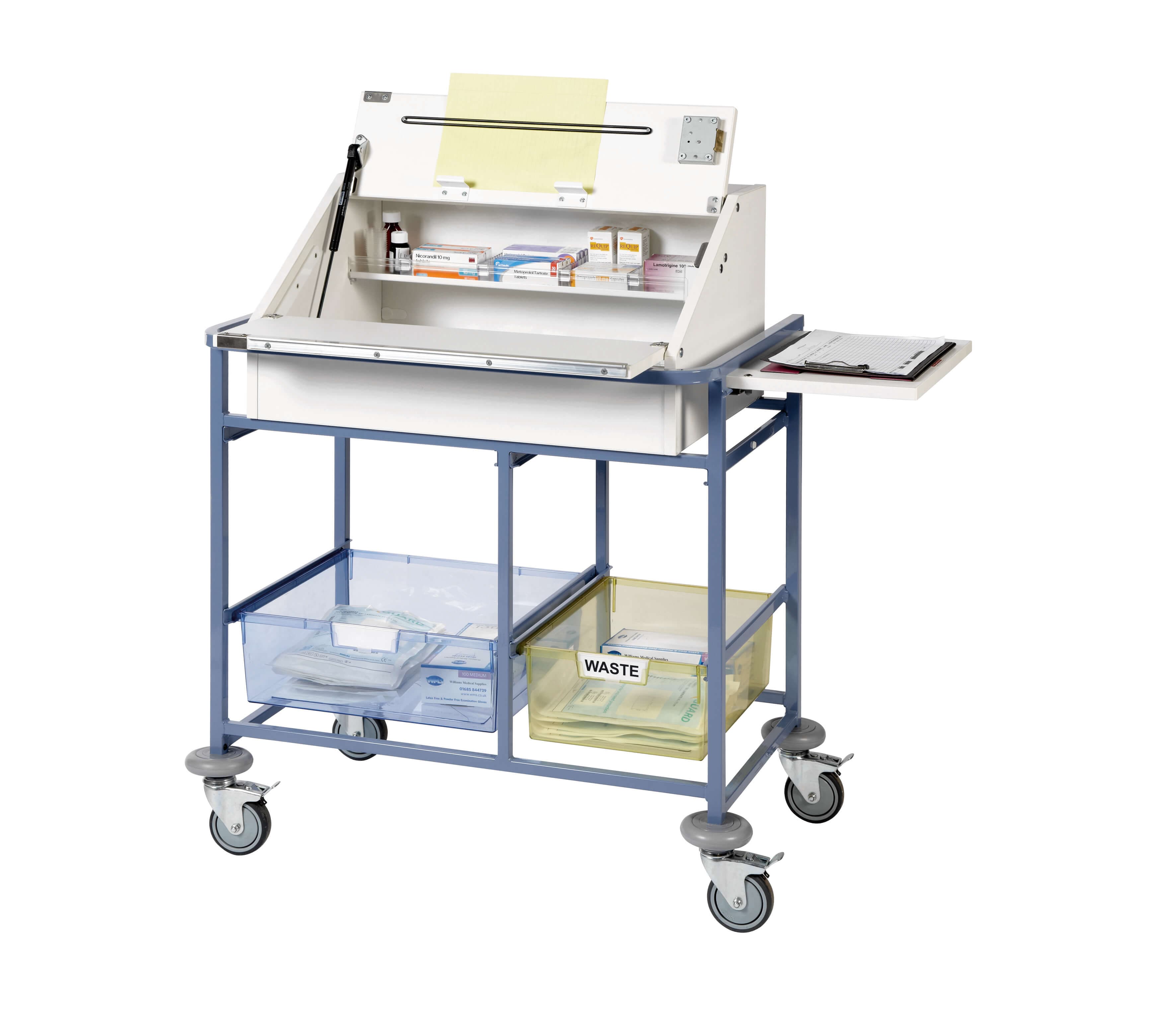 Ward Drug & Medicine Dispensing Trolley - Medium
