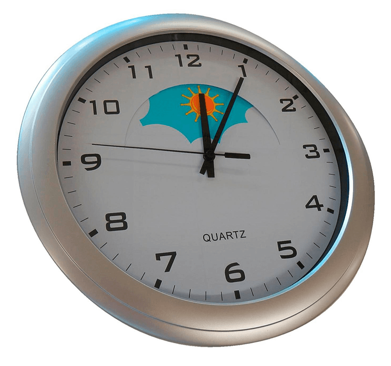 Day/Night Analogue Clock