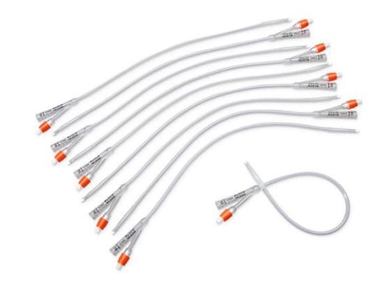 Foley Catheter Silicone (16 fr 5 cc.) PK of 10