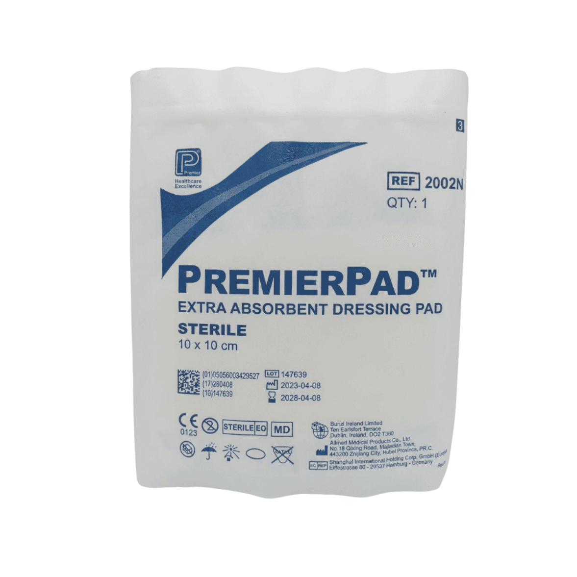 Premierpad STERILE Wound Non Adhesive Dressing 10 x 10cm (50)