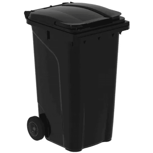 Wheelie Bin - Black - Lockable