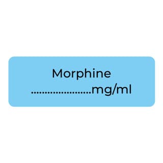 Morphine Drug Label Roll (400 Labels)