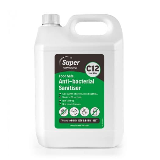 CASE C12 Food Safe Anti-Bacterial Sanitiser 5L (2)