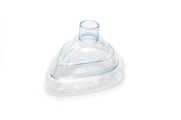 Anaesthetic Clear Face Mask Size 4 Medium Adult - No Hook Ring 22F (40)