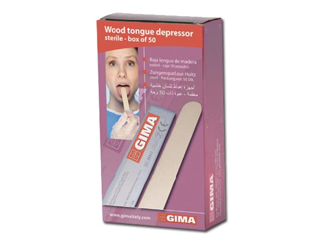 STERILE Wooden Tongue Depressors (50)
