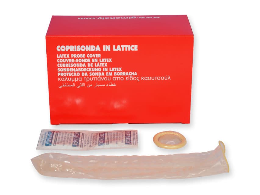NON STERILE Transparent Latex Probe Cover for Doppler & Ecograph (50)