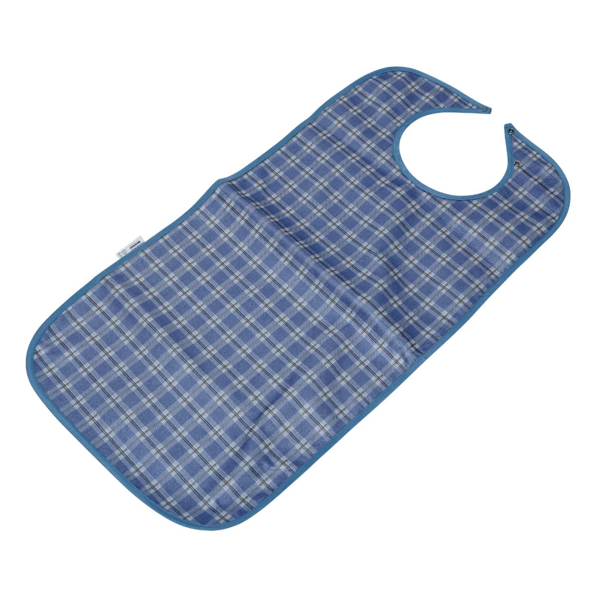 Adult Bib Blue Tartan 90 x 45cm