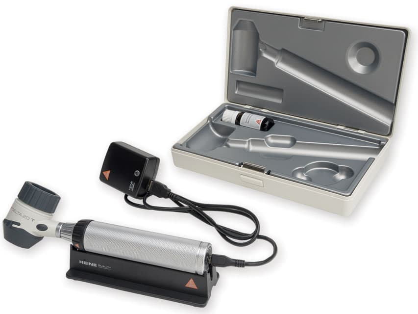 Heine Delta 20 T USB+TR Dermatoscope 2.5V 3.5V with Rechargeable Handle