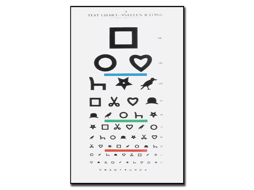 Ewing Illiterate Optometric Chart