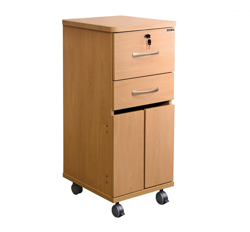 NHS Bedside Cabinet with Locks - MFC Material