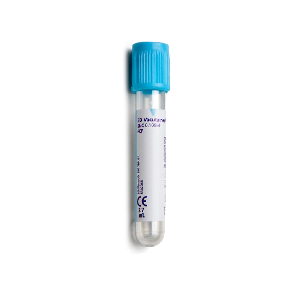 BD Vacutainer Citrate Tubes 2.7ml - Light Blue (100)