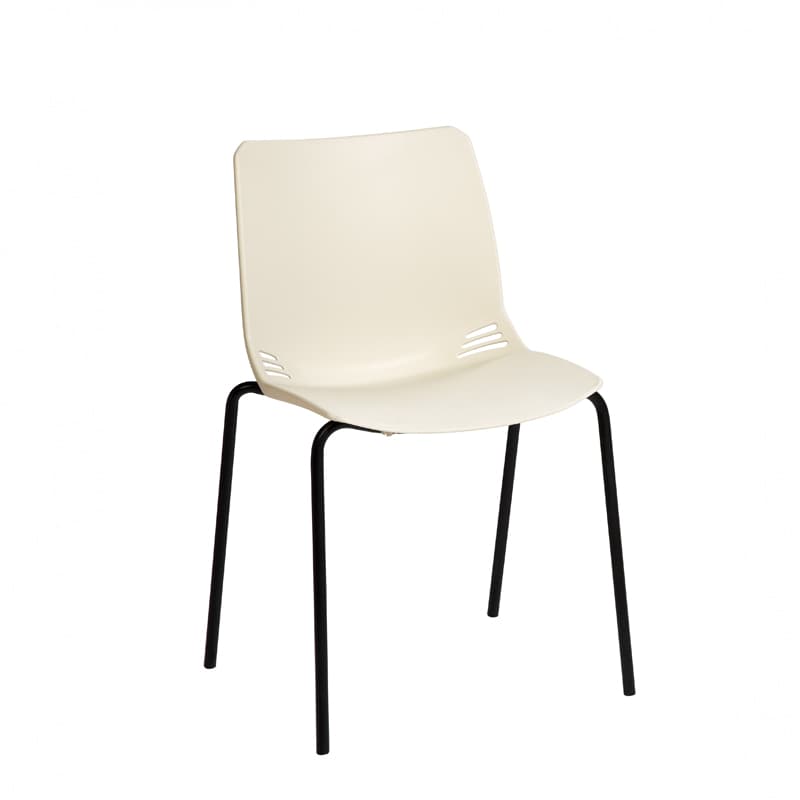 Neptune Stacking Seat, No Arms, Ivory