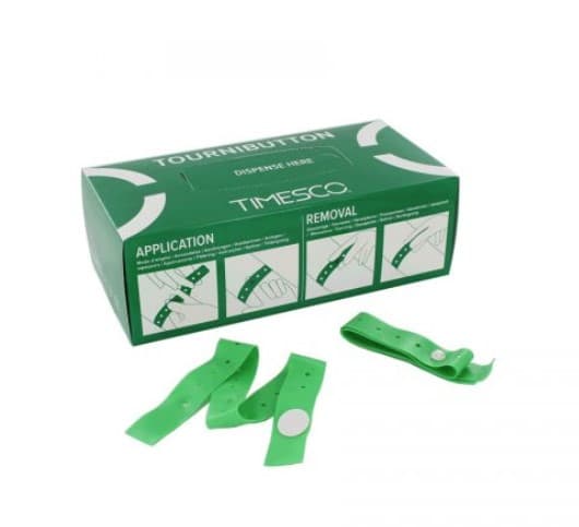 TourniButton Single Use Tourniquets - Standard (Box 100)