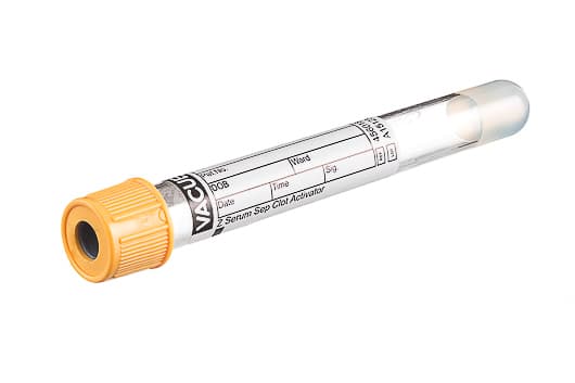 VACUETTE Greiner Tube CAT Serum Separator Clot Activator 5ml Gold / Yellow (50)
