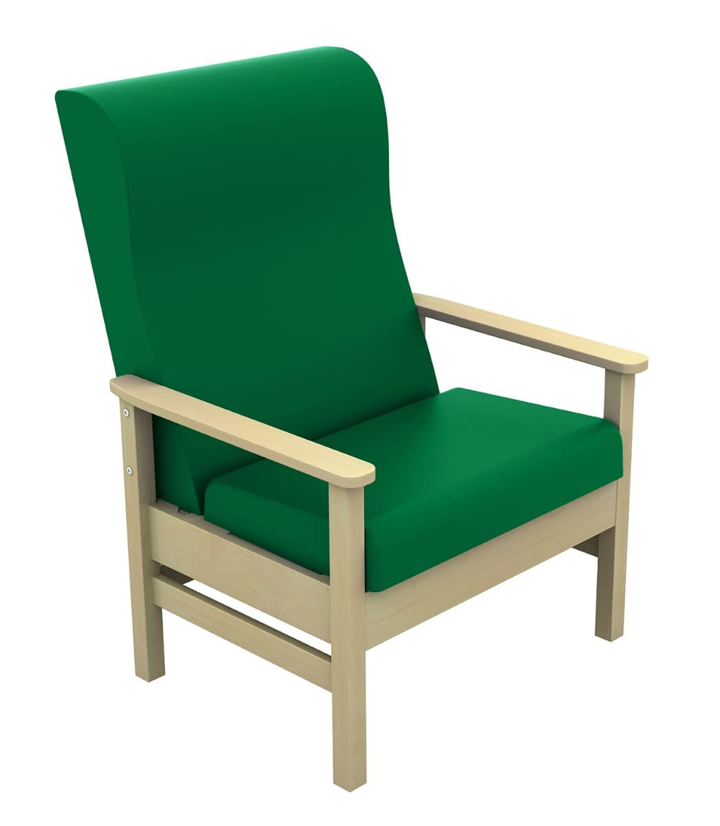 Atlas High Back 40st Bariatric Arm Chair - Green#