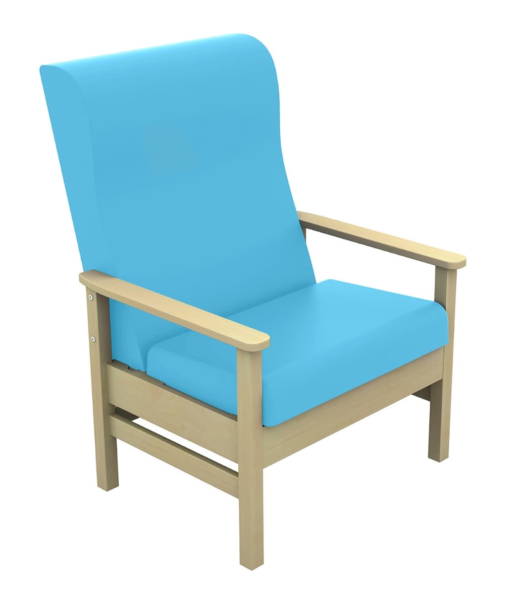 Atlas High Back 40st Bariatric Arm Chair - Lapis