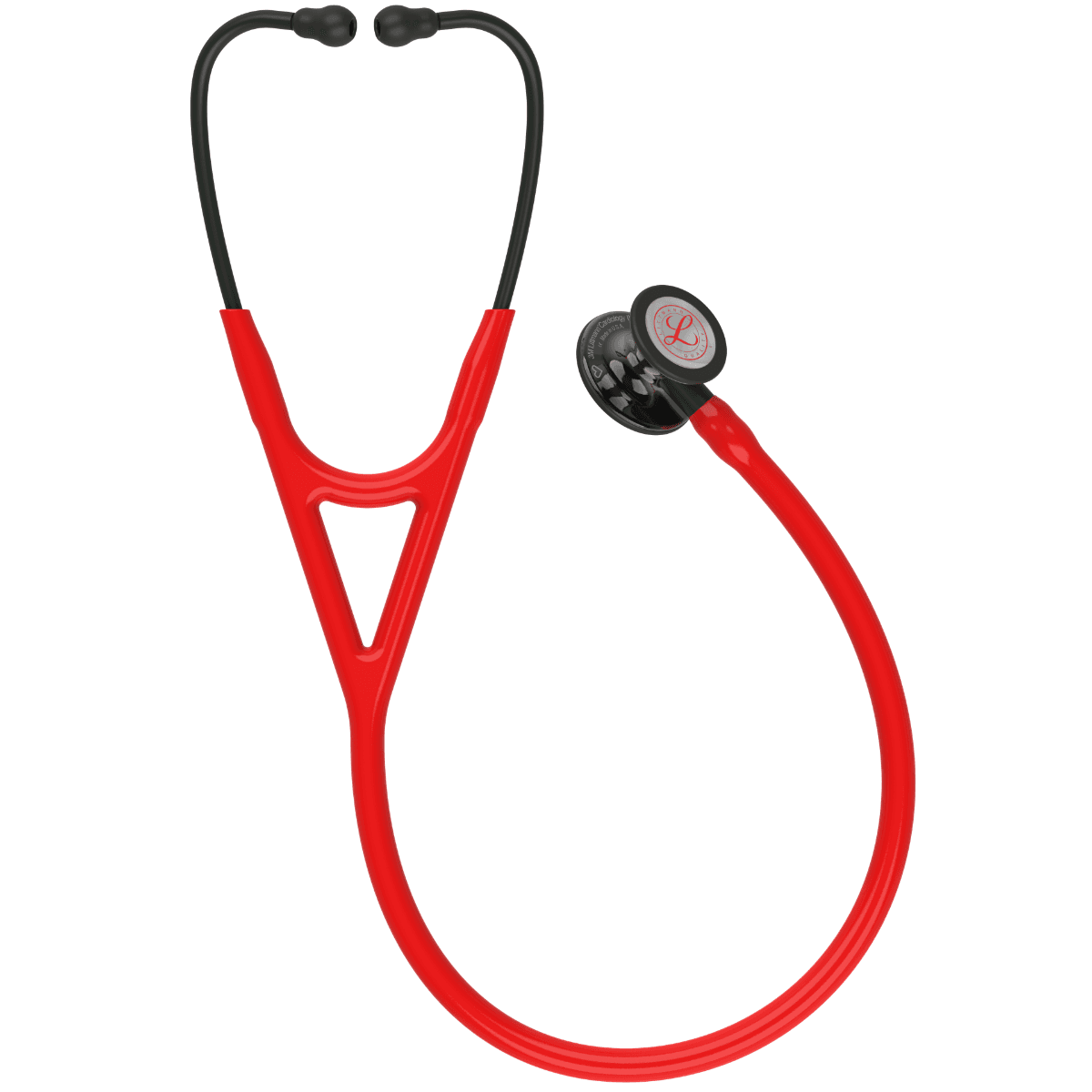 Littmann Cardiology IV Stethoscope LIMITED EDITION High Polish - Smoke Chest Piece - Red Tube