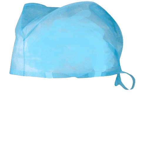 Blue Theatre Cap with Tie's (100) Blue Theatre Cap with Tie's (100)