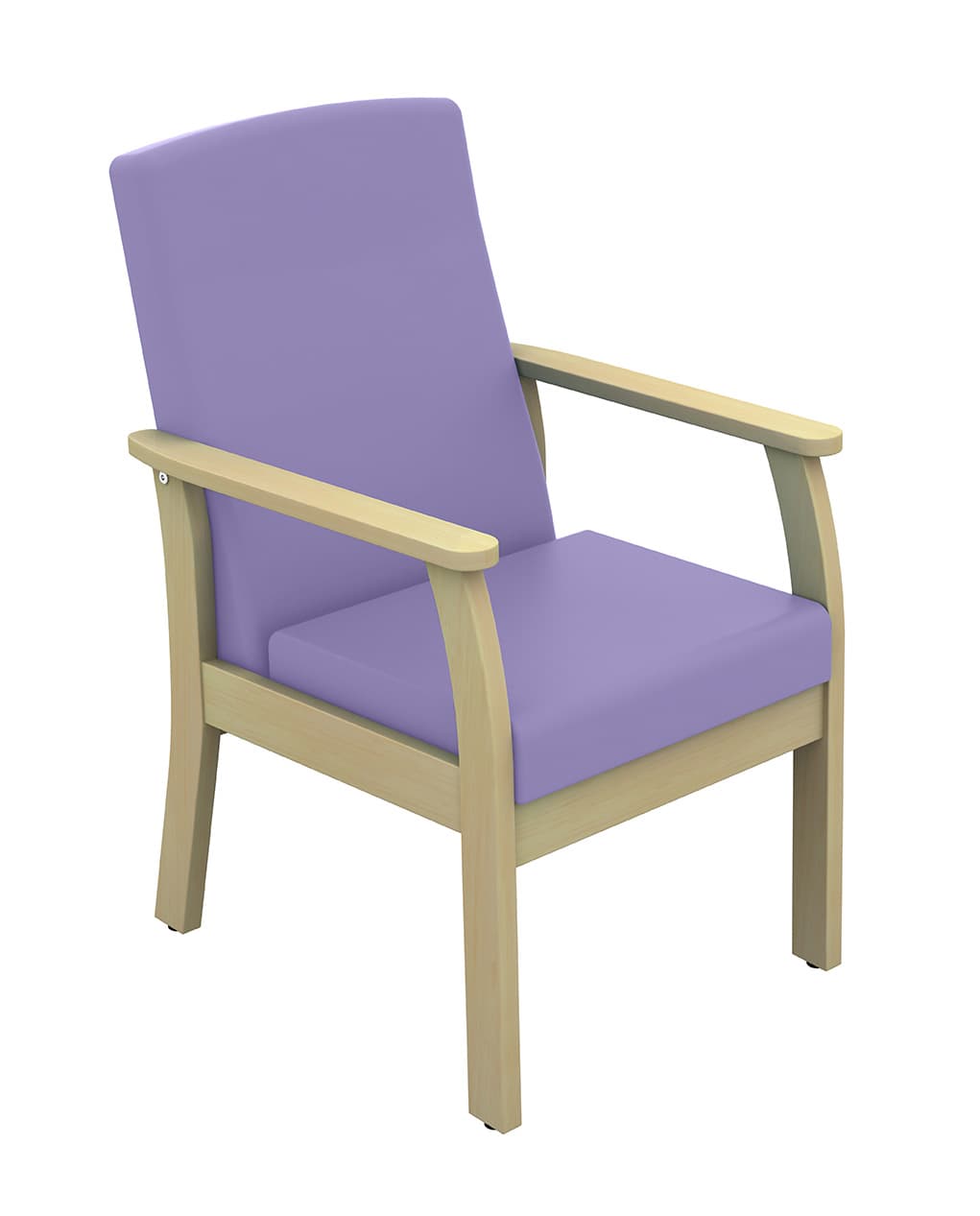 Atlas Patient Low Back Arm Chair (Vinyl) Lilac