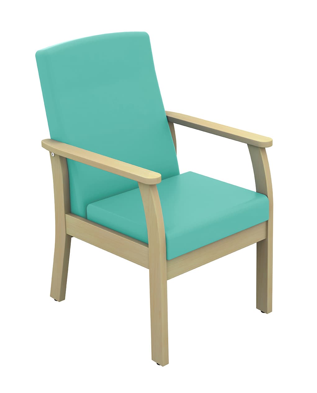 Atlas Patient Low Back Arm Chair (Vinyl) Mint