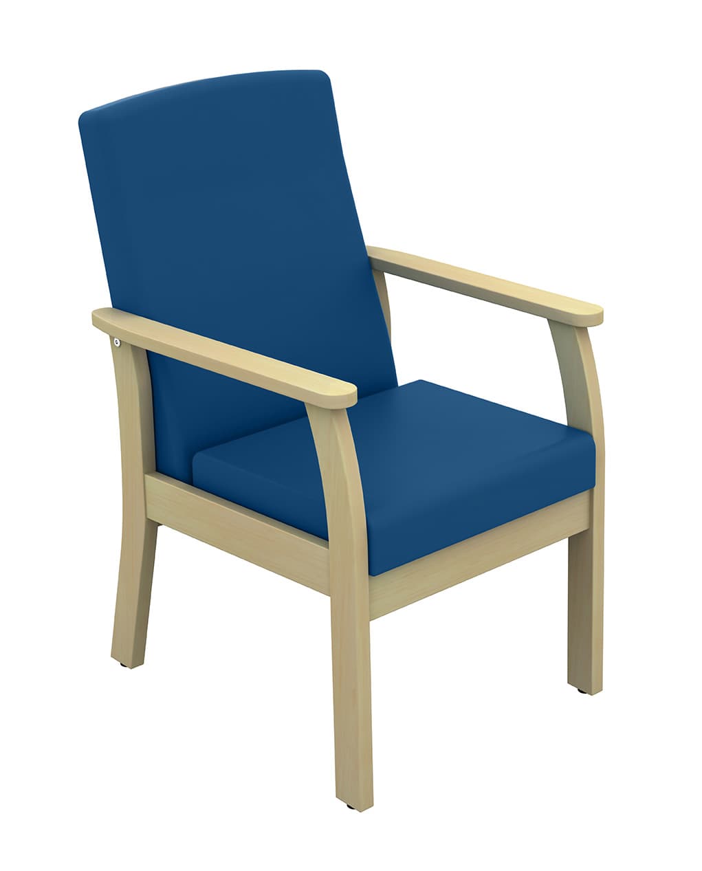 Atlas Patient Low Back Arm Chair (Vinyl) Navy