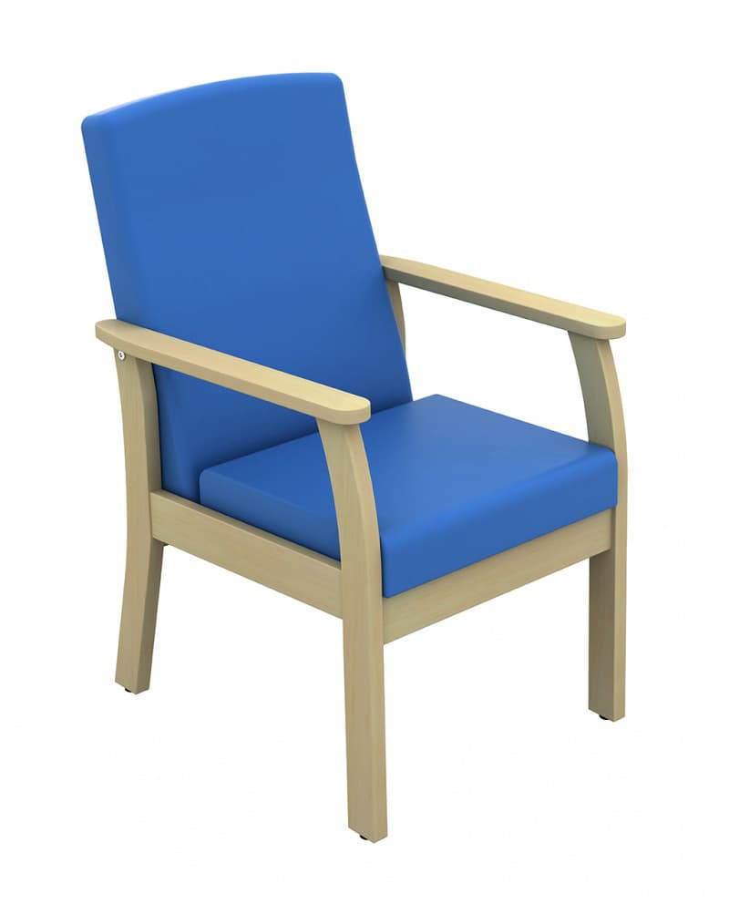 Atlas Patient Low Back Arm Chair (Vinyl) Mushroom