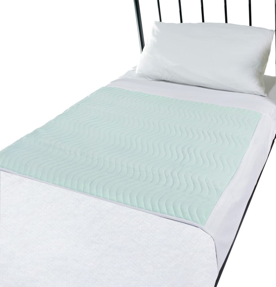 MG Bed Pad with Tucks - 85 X 90cm - Green