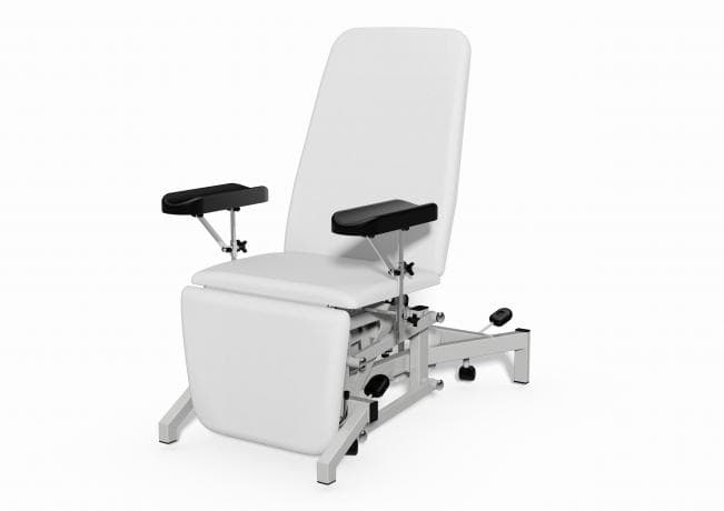 Phlebotomy Chair (Electric, 90 Degree Vertical Leg Drop with Phlebotomy Arms) - Jasmine