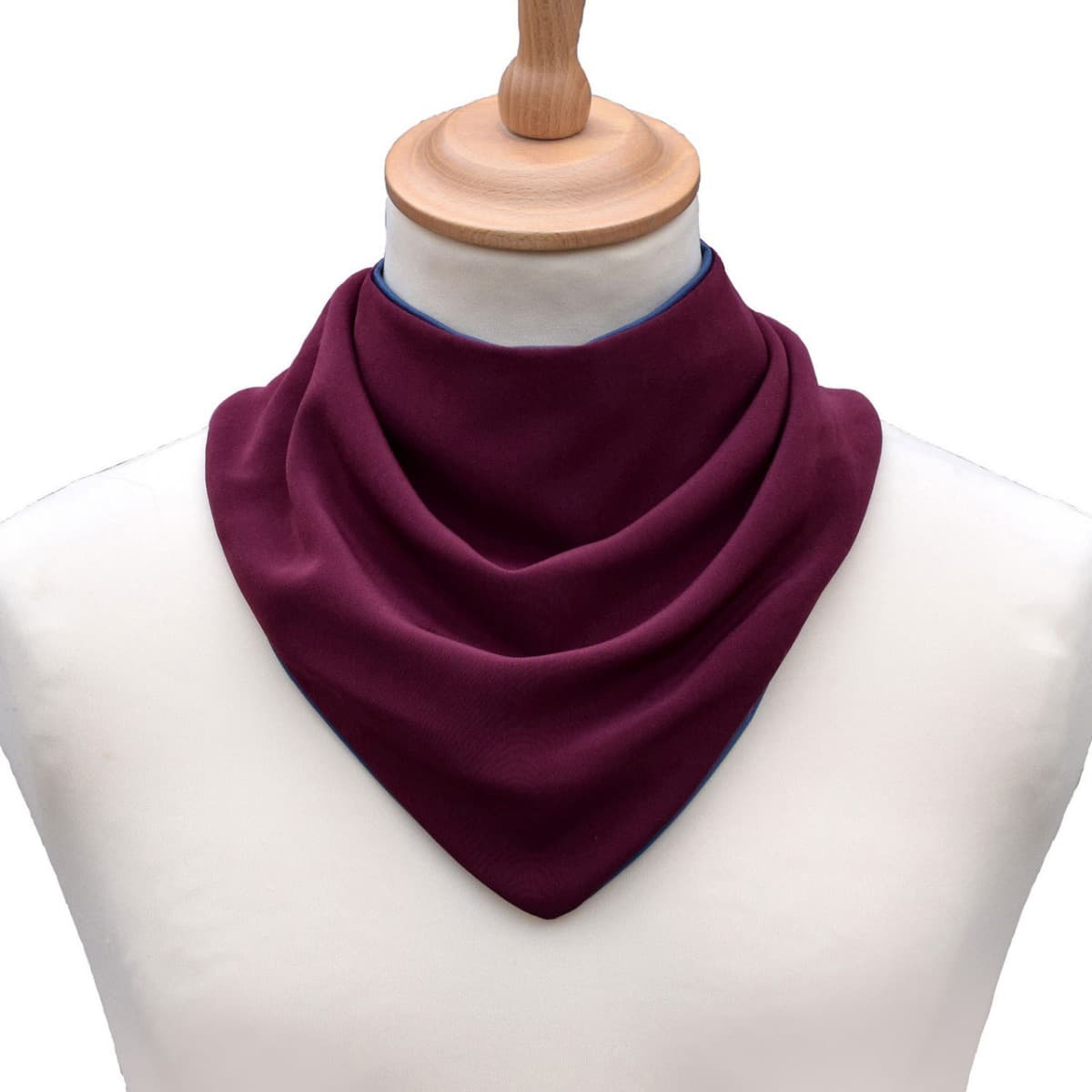 Neckerchief Style Clothes Protector - Burgundy