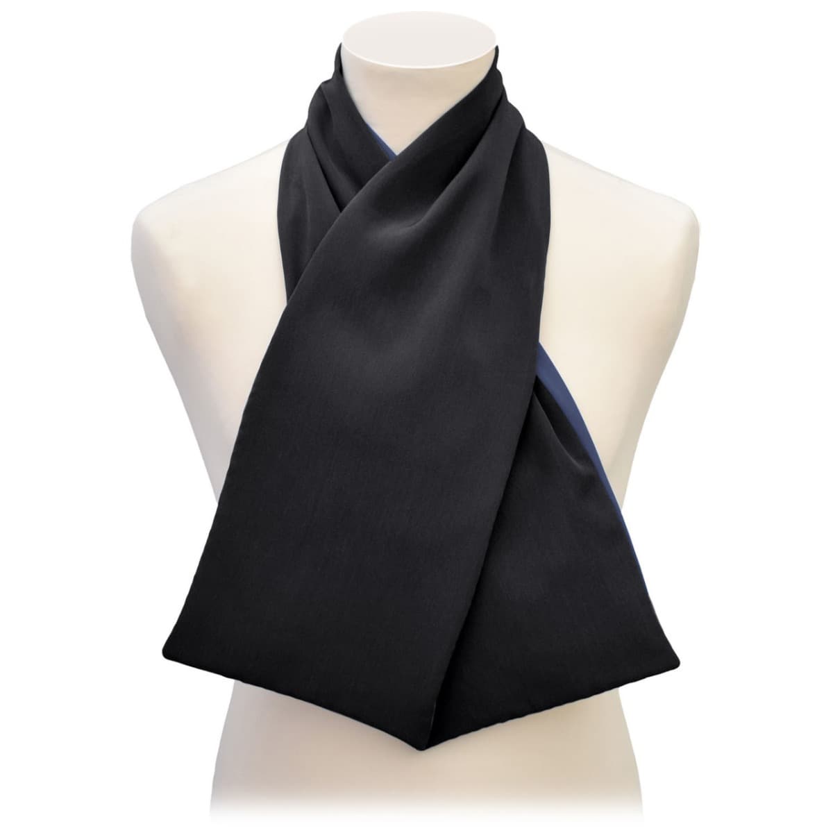 Stylish & Dignified Clothes Protectors - Cross Scarf - Black