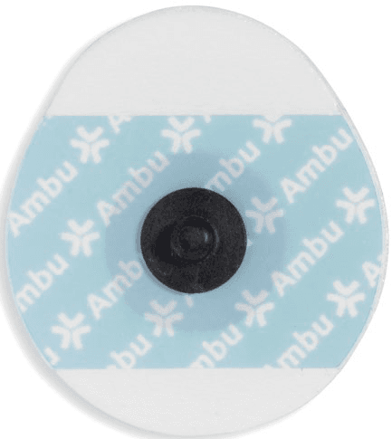 Ambu White Sensor Solid Gel / Foam Backing Electrodes MR Conditional (50)
