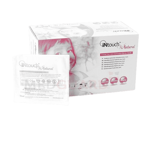 Intouch STERILE Latex PF Exam Gloves - X Large (50 Pairs)