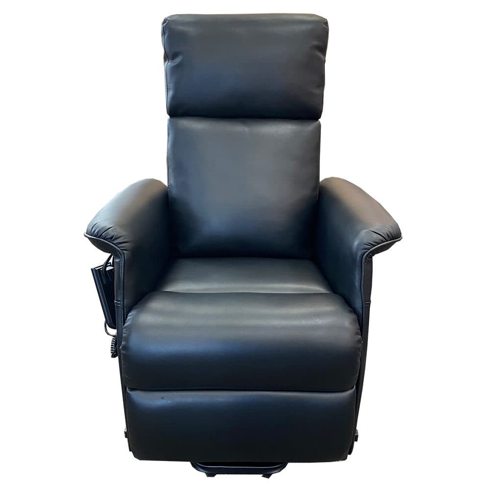 Cloud Comfort LC50 Dual Motor Riser Recliner - Black Vinyl - 46cm
