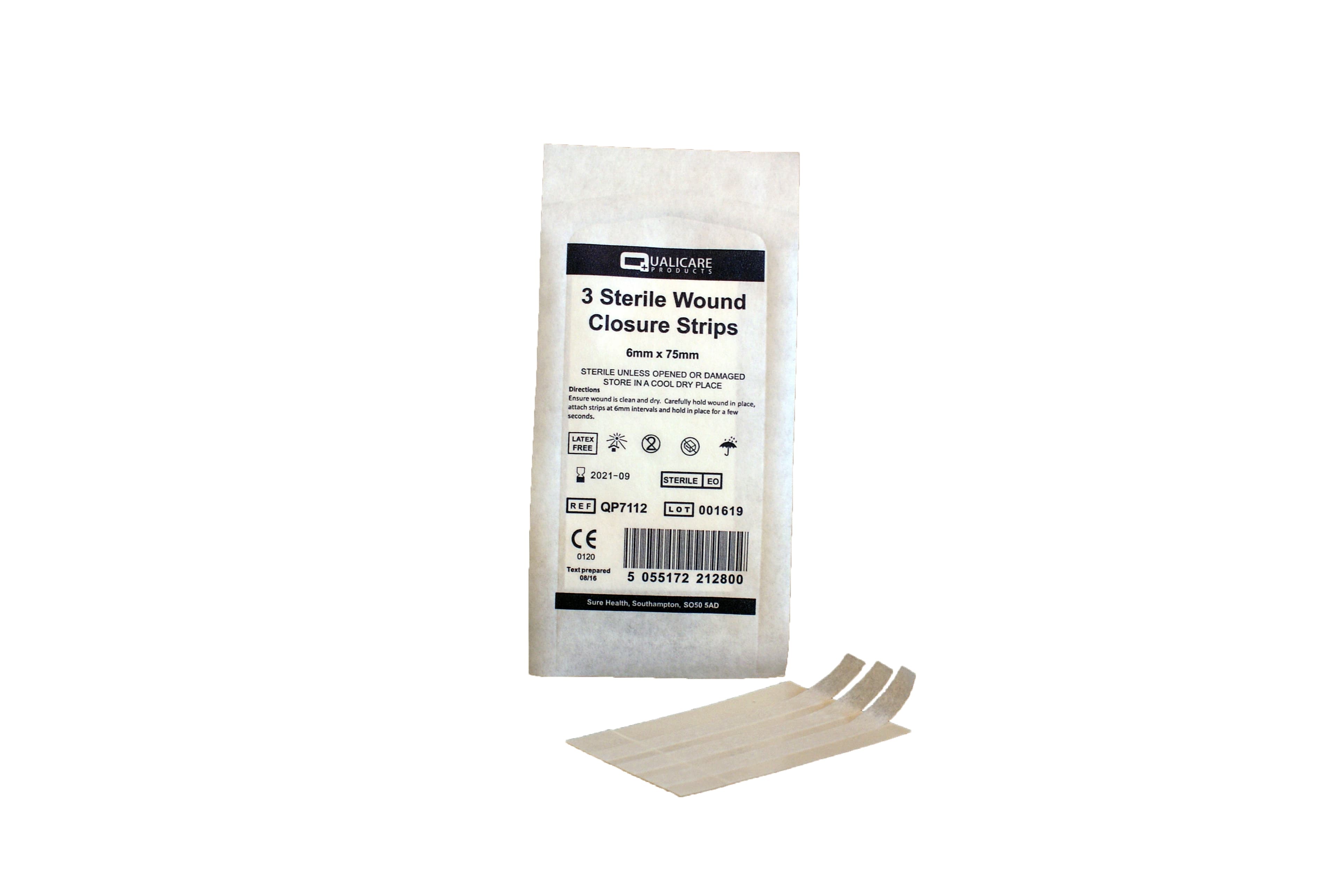 Skin Closures 6mm x 75mm (50 Strips of 3)