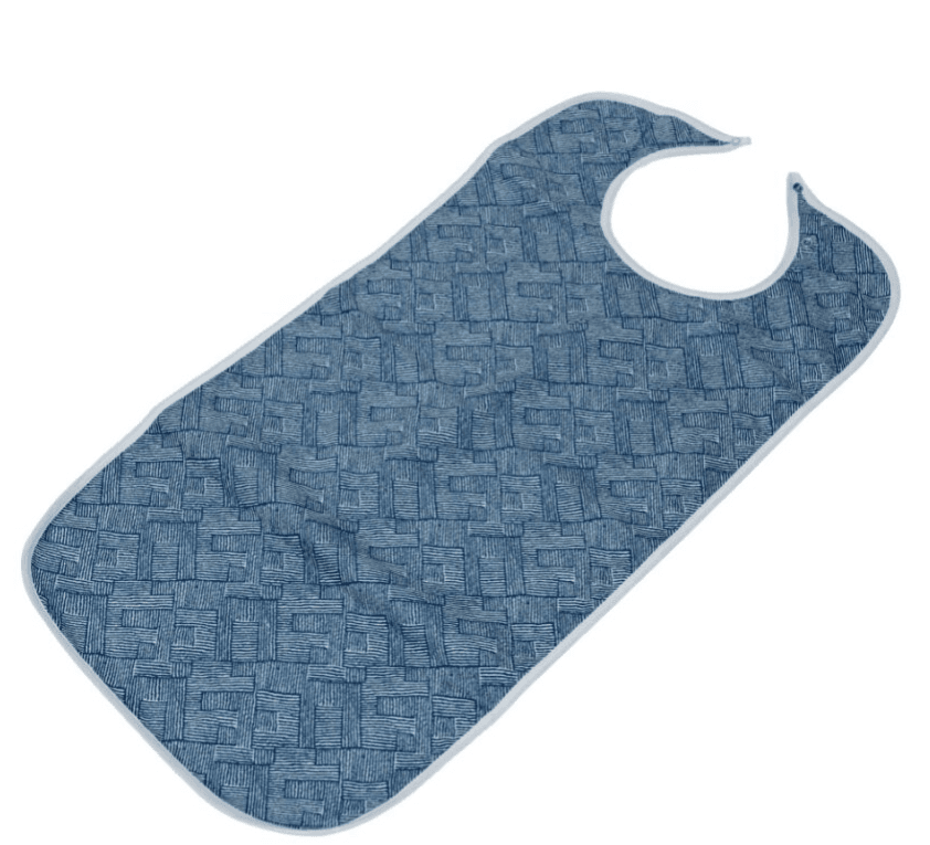 Adult Bib Grey Pattern 90 x 45cm