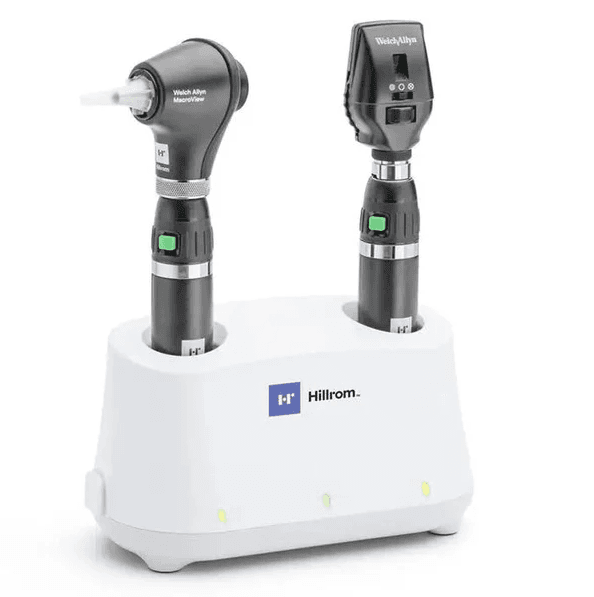 Welch Allyn 3.5V Diagnostic Set with Coaxial LED Ophthalmoscope, MacroView Basic LED Otoscope - Rechargeable