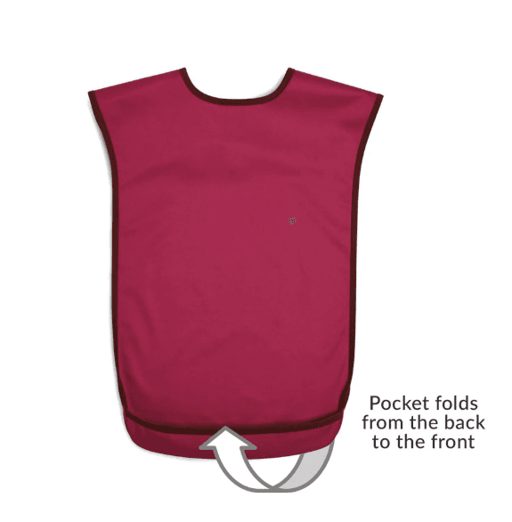 Tabard Style Clothes Protector - Burgundy - Medium