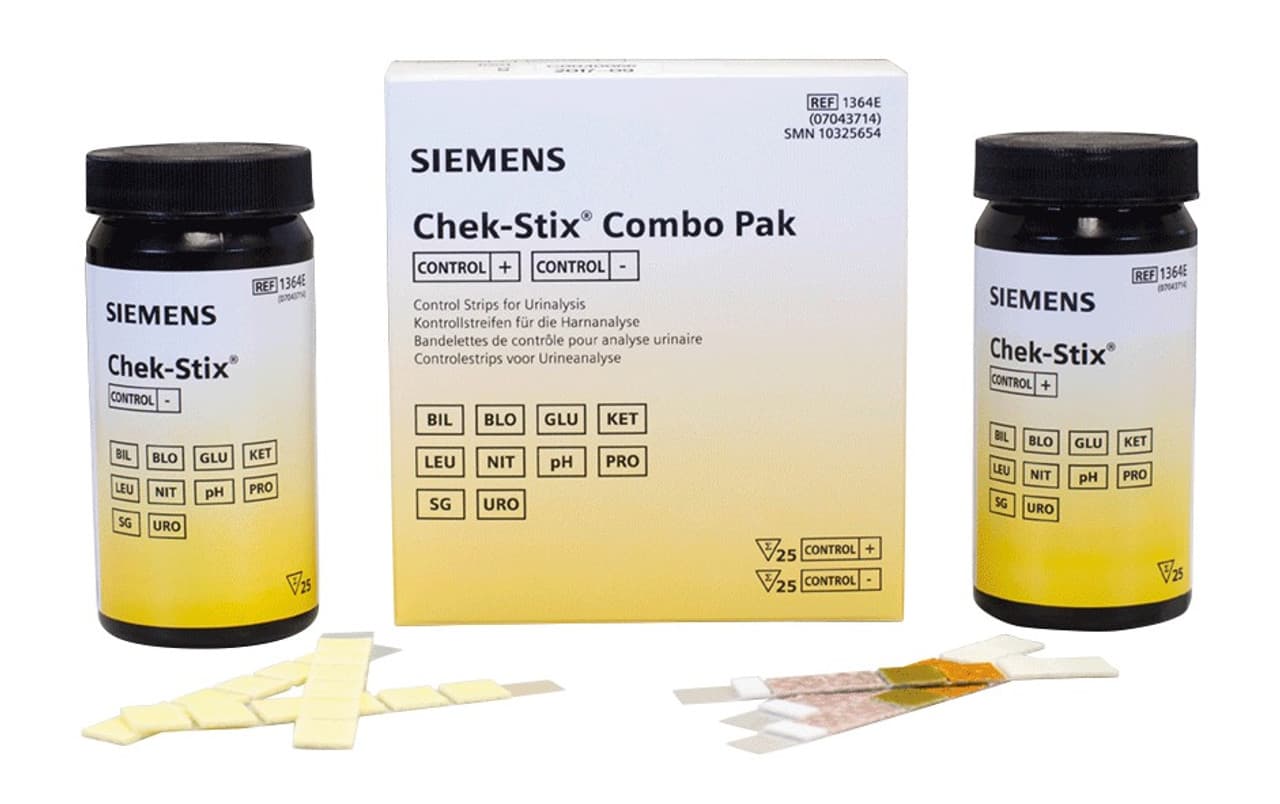 Siemens Clinitek Chek-Stix Control Sticks (25 + / -)