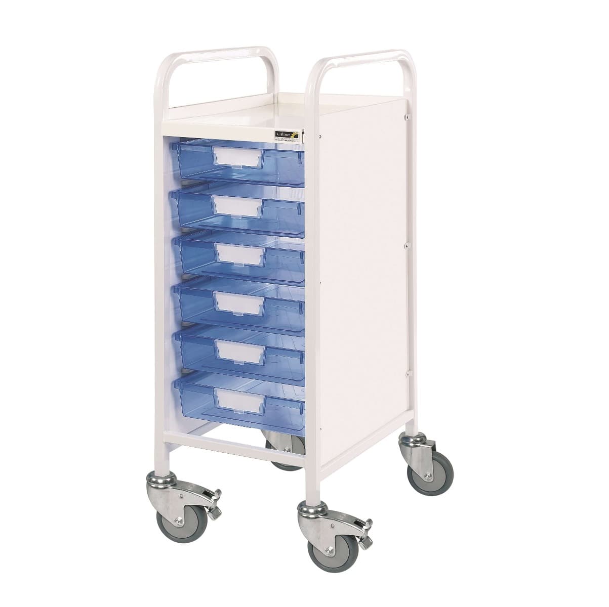 VISTA 30 Trolley - 6 Single Trays - Blue