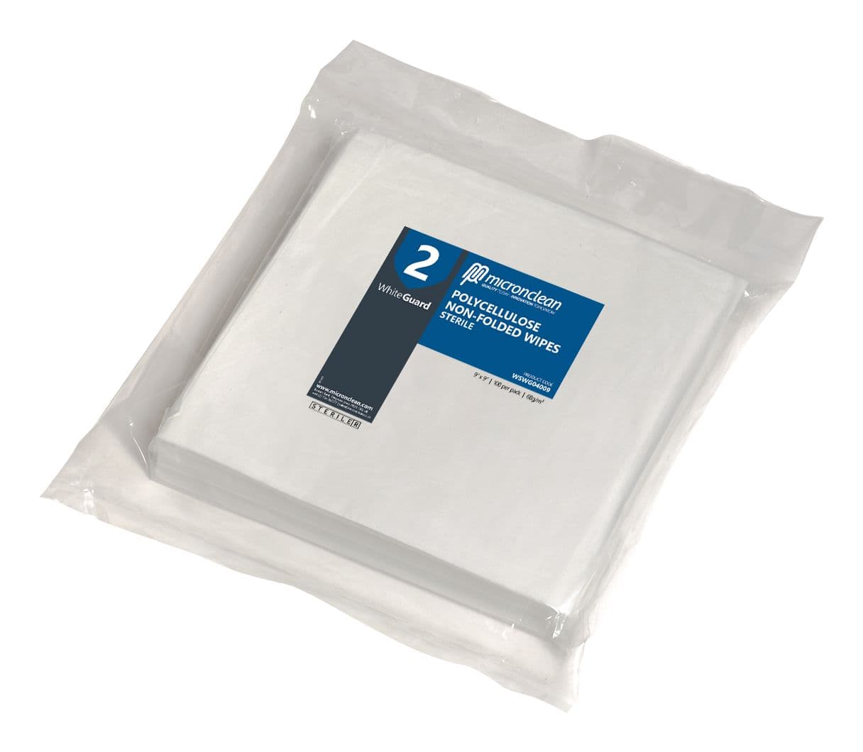 Micronclean WhiteGuard Wipes 9 x 9" (300)