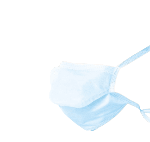 3 Ply Type IIR Fluid Resistant Surgical Face Mask with Ties (50)